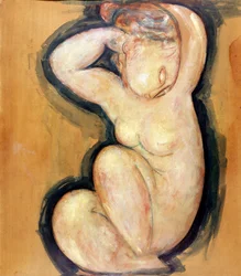 Caryatid, cca 1913-14 (olej na kartonu)